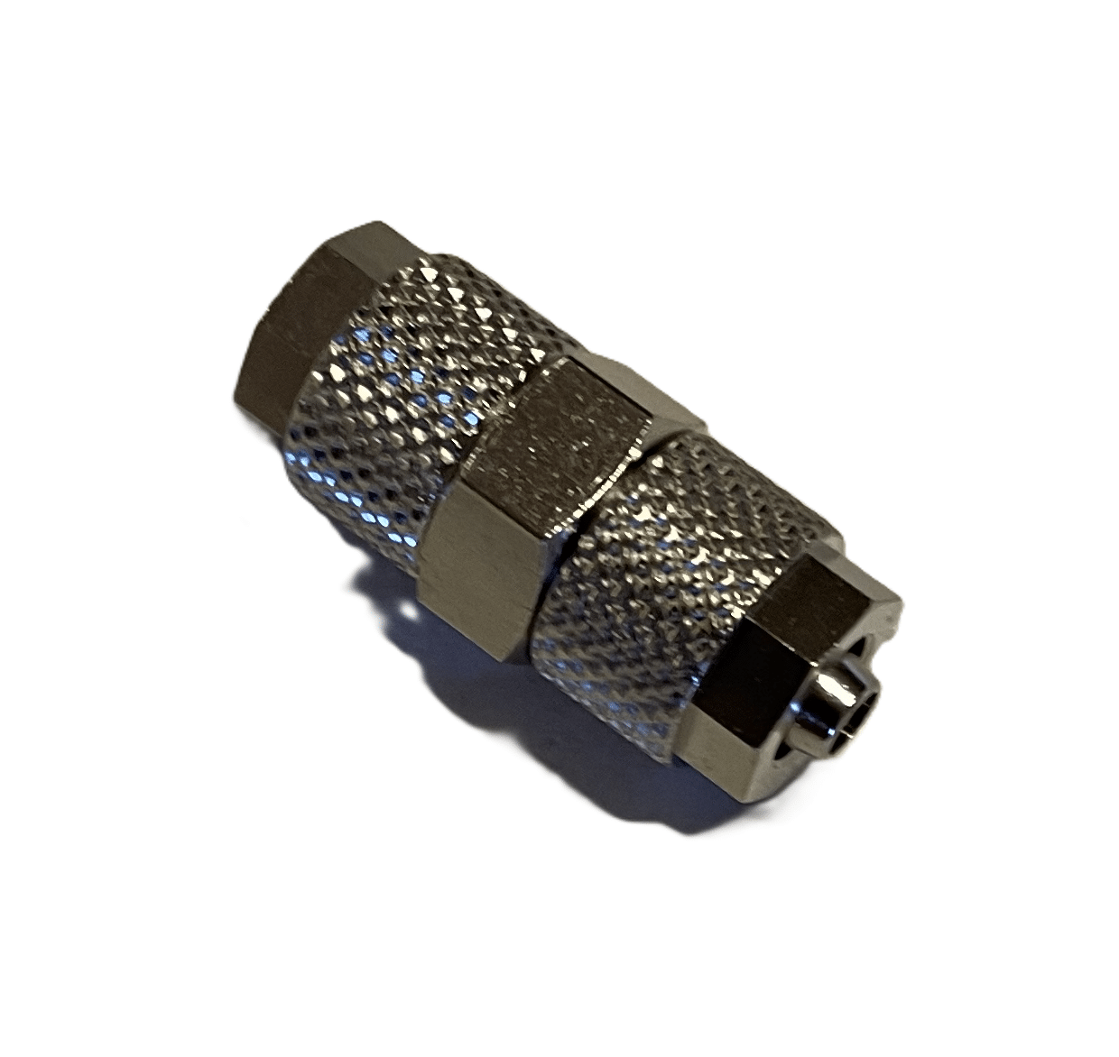 Muffe, 6/4 mm – 6/4 mm indv./udv. slange Muffe, 6/4 mm – 6/4 mm indv./udv. slange
